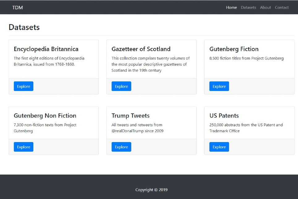 Text and data mining platform