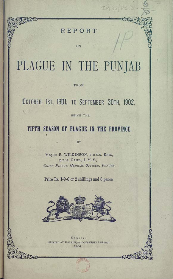 Report on Plague in the Punjab