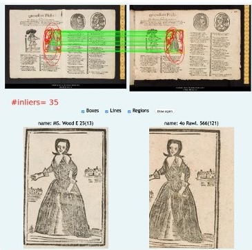 Recognising reused woodcuts in the Bodleian Ballads collection with the help of the VGG Image Search Engine (VISE) software.