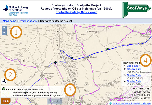 Footpaths project viewer